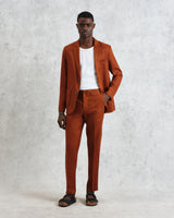 wax london men's Fintry - Rust Linen Blazer