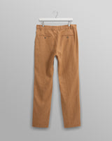 wax london men's Alp - Tan Linen Trousers