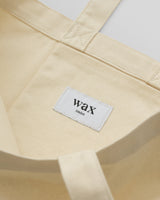 wax london men's Borough - Natural Logo Tote Bag