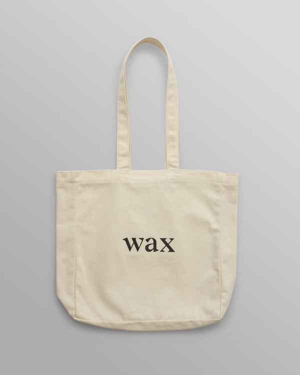 wax london men's Borough - Natural Logo Tote Bag