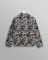 wax london men's Iggy - Navy And Ecru Beach Jacquard Jacket