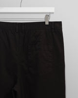wax london Raleigh - Black Cotton Pleated Trousers
