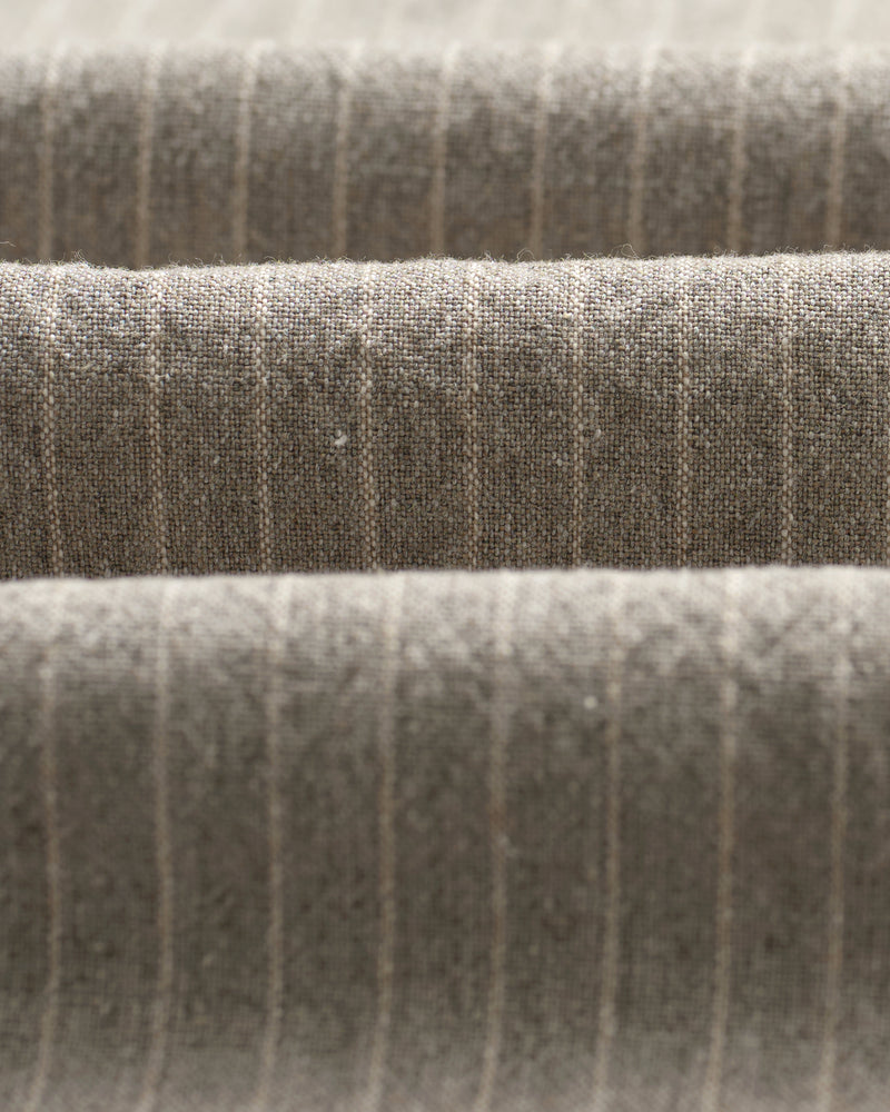 wax london men's Tyne - Natural Chalk Stripe Trousers